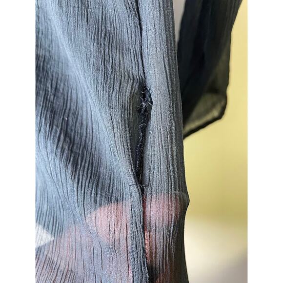 Abercrombie & Fitch Ruffle Y2K Top Size XS Milkmaid Sheer Coquette Cottagecore - Picture 6 of 13